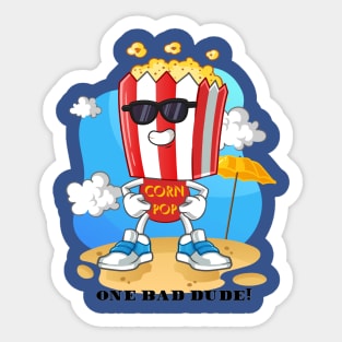 Corn Pop One Bad Dude Sticker